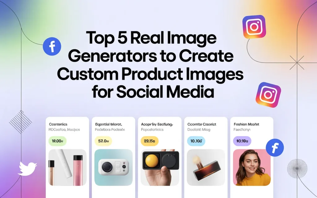 Top 5 Real Image Generators to Create Custom Product Images for Social Media