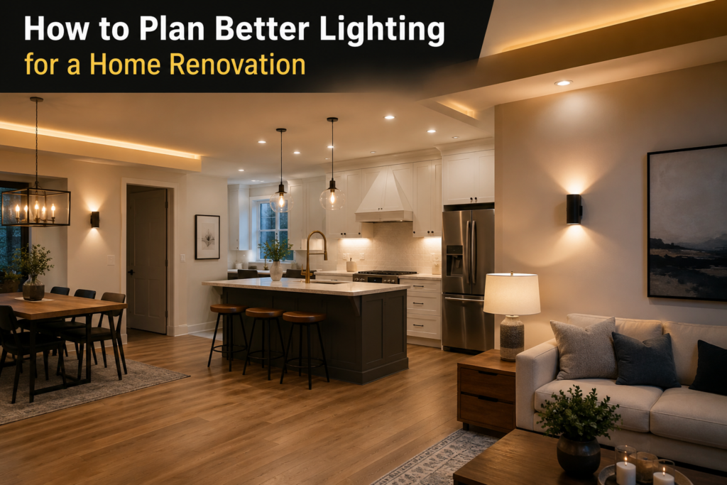 How to Plan Better Lighting for a Home Renovation
