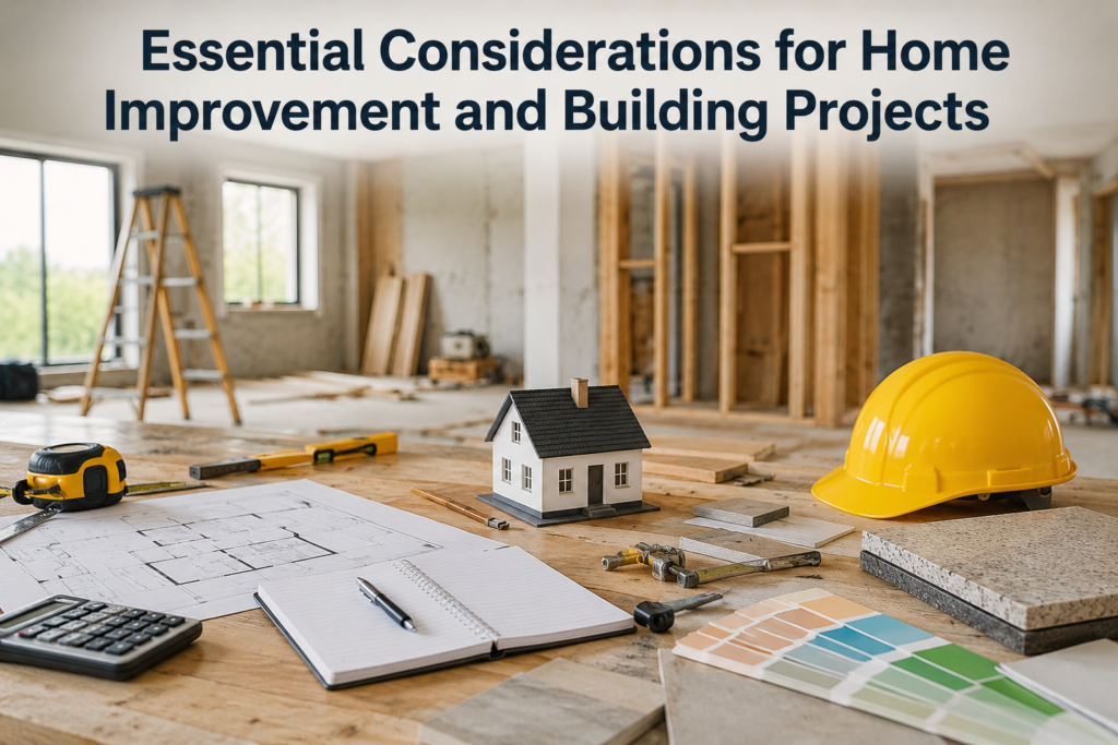 Essential Considerations for Home Improvement and Building Projects