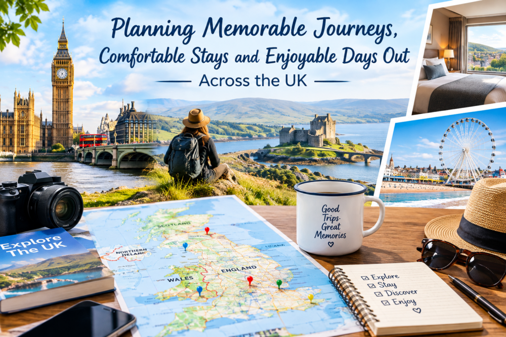 Planning Memorable Journeys, Comfortable Stays and Enjoyable Days Out Across the UK